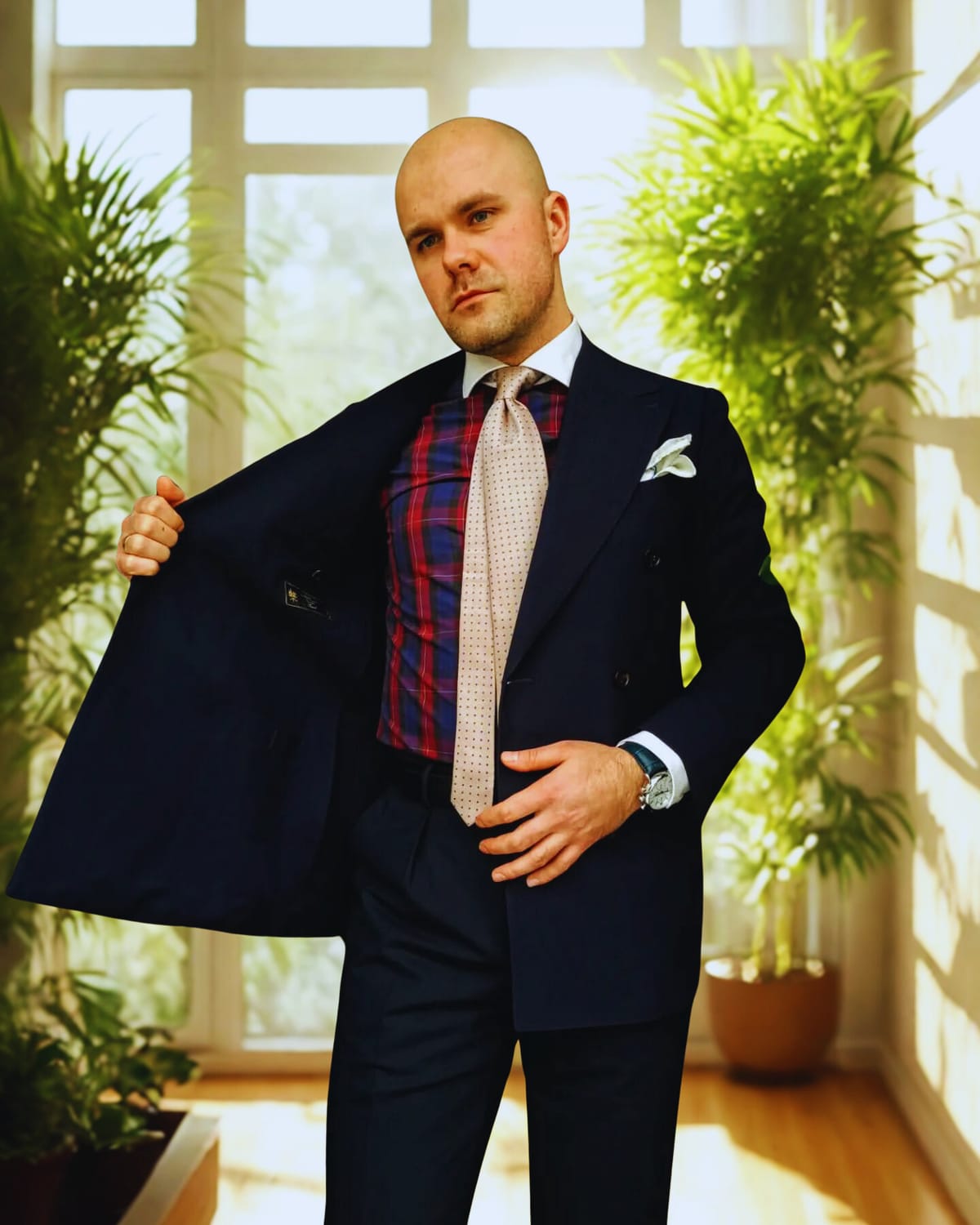 A Tartan Plaid Winchester and the DB Suit: If Patrick Bateman Went to Therapy